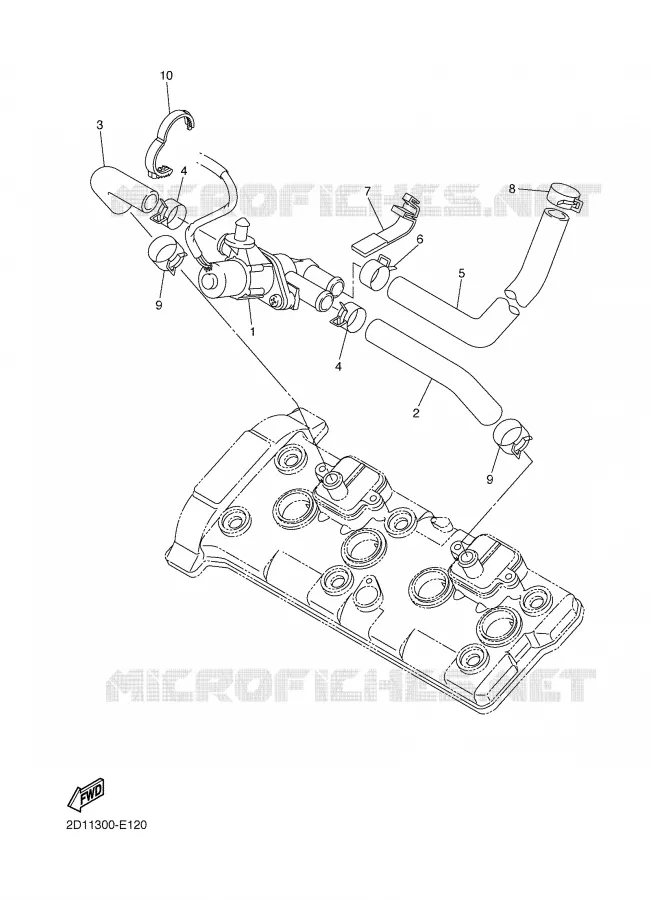 SYSTÈME D'ADMISSION D'AIR AIS Yamaha MOTO 1000 2006 FAZER  FZ1-S