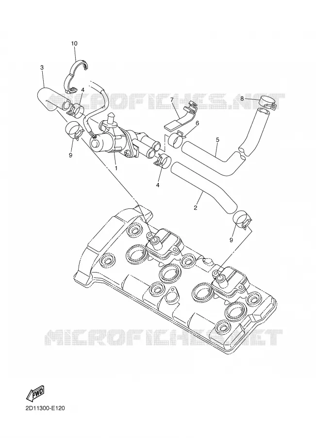 SYSTÈME D'ADMISSION D'AIR AIS Yamaha MOTO 1000 2007 FAZER  FZ1-S