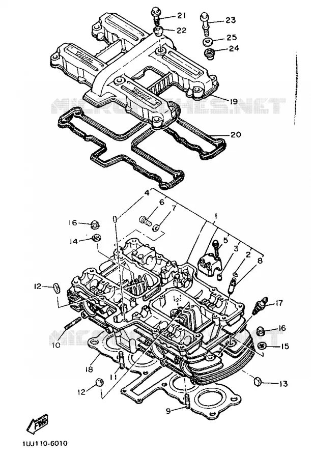 CULASSE Yamaha MOTO 600 1986 FZ  FZ600