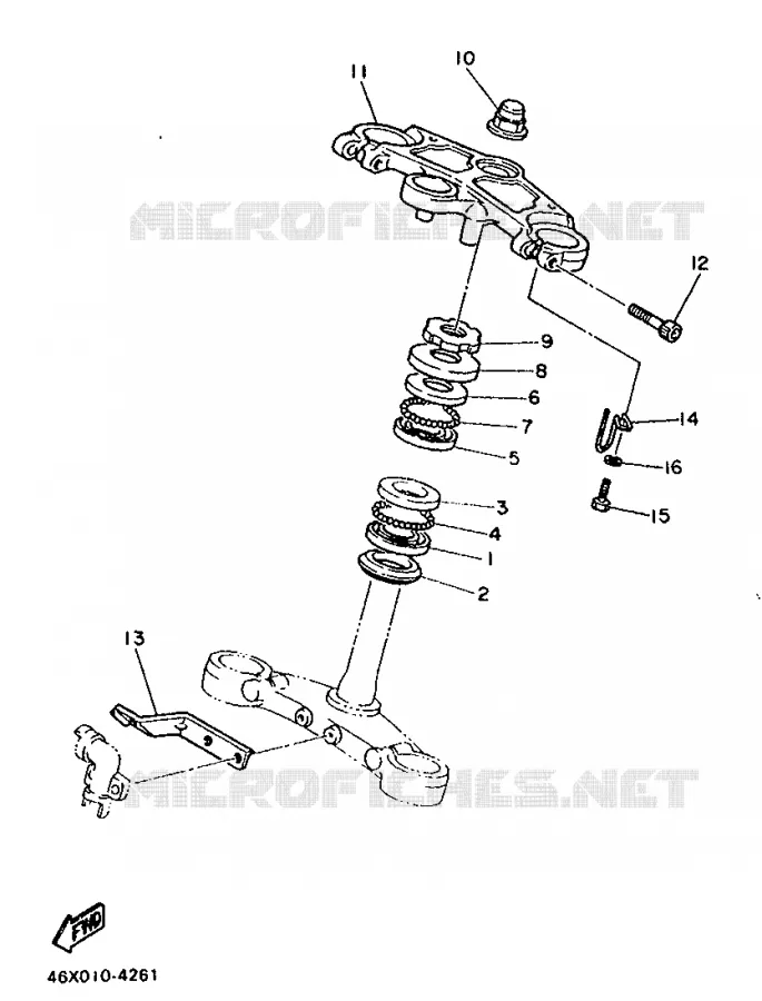 DIRECTION Yamaha MOTO 600 1986 FZ  FZ600