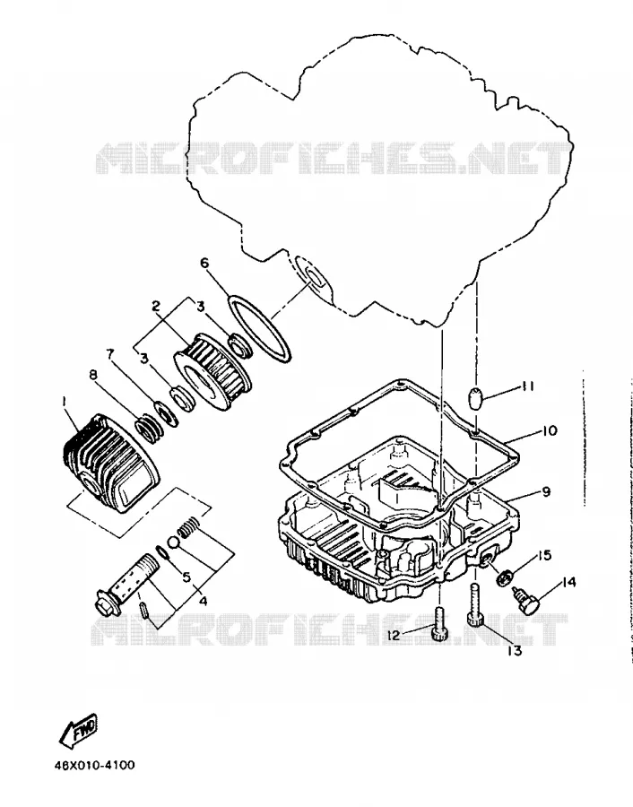 FILTRE A HUILE Yamaha MOTO 600 1988 FZ  FZ600