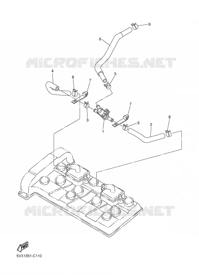 SYSTÈME D'ADMISSION D'AIR AIS Yamaha MOTO 600 2004 FZ6  FZ6-N