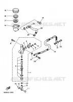 MAITRE CYLINDRE DE FREIN ARRIERE pour Yamaha WARRIOR 1996