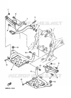 SUPPORT / REPOSE PIEDS pour Yamaha WARRIOR 1996