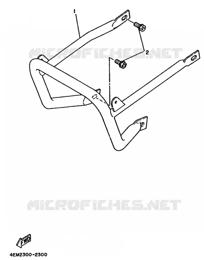 PARE CHOCS Yamaha QUAD 80 1992 RAPTOR  YFM80