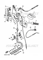 GUIDON ET CABLES pour Yamaha Autres modeles 1990