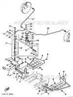 SUPPORT / REPOSE PIEDS pour Yamaha Autres modeles 1990