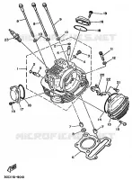 CULASSE pour Yamaha YFM 1989
