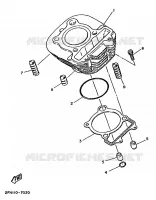 CYLINDRE pour Yamaha YFM 1989