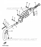 ECHAPPEMENT pour Yamaha YFM 1989