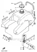 RESERVOIR A ESSENCE pour Yamaha WARRIOR 1989