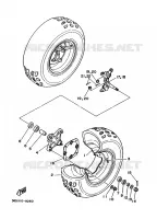 ROUE AVANT pour Yamaha WARRIOR 1989