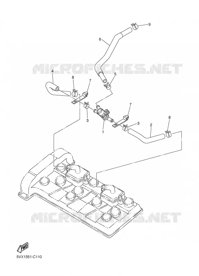 SYSTÈME D'ADMISSION D'AIR AIS Yamaha MOTO 600 2004 FZ6  FZ6-NS