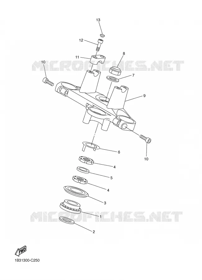 DIRECTION Yamaha MOTO 600 2005 FZ6  FZ6-NST