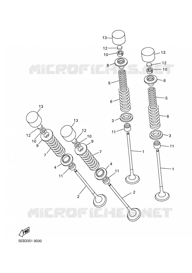 SOUPAPE Yamaha MOTO 600 2006 FZ6  FZ6-NSV