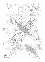 RADIATEUR / DURITES pour Yamaha FAZER 78CH 2007