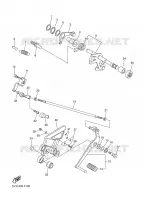 AXE DE SELECTEUR / PEDALE pour Yamaha FAZER 78CH 2007