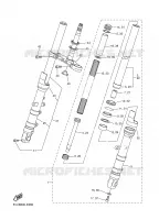 FOURCHE pour Yamaha FAZER 78CH 2007