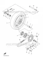ROUE ARRIERE pour Yamaha FAZER 78CH 2007