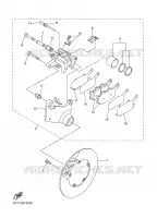ETRIER DE FREIN ARRIERE pour Yamaha FAZER 78CH 2007