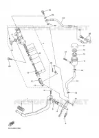 MAITRE CYLINDRE DE FREIN ARRIERE pour Yamaha FAZER 78CH 2007