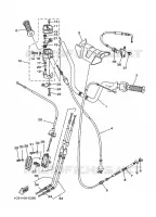 GUIDON ET CABLES pour Yamaha GRIZZLY 2009