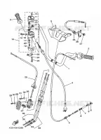 GUIDON ET CABLES pour Yamaha GRIZZLY 2009