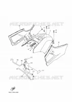 COUVERCLE LATERAL pour Yamaha GRIZZLY 2012