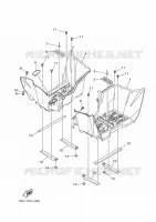 SUPPORT / REPOSE PIEDS pour Yamaha GRIZZLY 2013