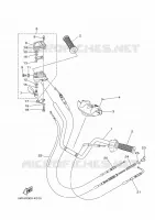 GUIDON ET CABLES pour Yamaha GRIZZLY 2011