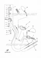 GUIDON ET CABLES pour Yamaha GRIZZLY 2011