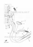 GUIDON ET CABLES pour Yamaha GRIZZLY 2011