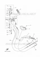 GUIDON ET CABLES pour Yamaha GRIZZLY 2011