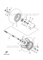 ROUE ARRIERE pour Yamaha WOLVERINE 1999