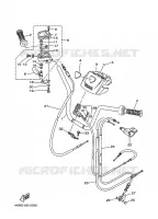 GUIDON ET CABLES pour Yamaha WOLVERINE 2000
