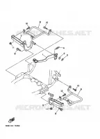 SUPPORT / REPOSE PIEDS pour Yamaha WOLVERINE 2000