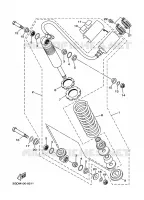 AMORTISSEUR ARRIERE pour Yamaha WARRIOR 2000