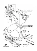 GUIDON ET CABLES pour Yamaha WARRIOR 2000