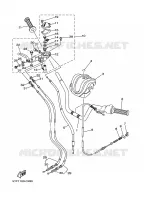 GUIDON ET CABLES pour Yamaha RAPTOR 2005