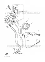 GUIDON ET CABLES pour Yamaha RAPTOR 2006