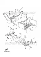SUPPORT / REPOSE PIEDS pour Yamaha RAPTOR 2006