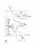 GUIDON ET CABLES pour Yamaha GRIZZLY 2012