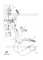 GUIDON ET CABLES pour Yamaha GRIZZLY 2005