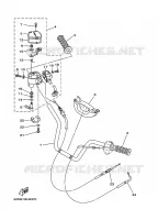 GUIDON ET CABLES pour Yamaha GRIZZLY 2006