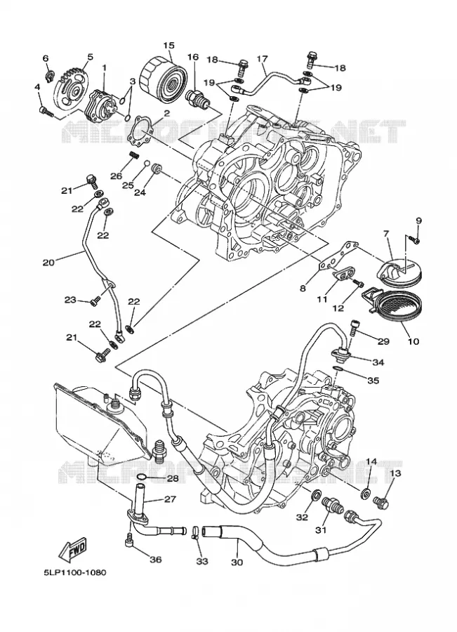 POMPE A HUILE Yamaha QUAD 660 2001 RAPTOR  YFM660R