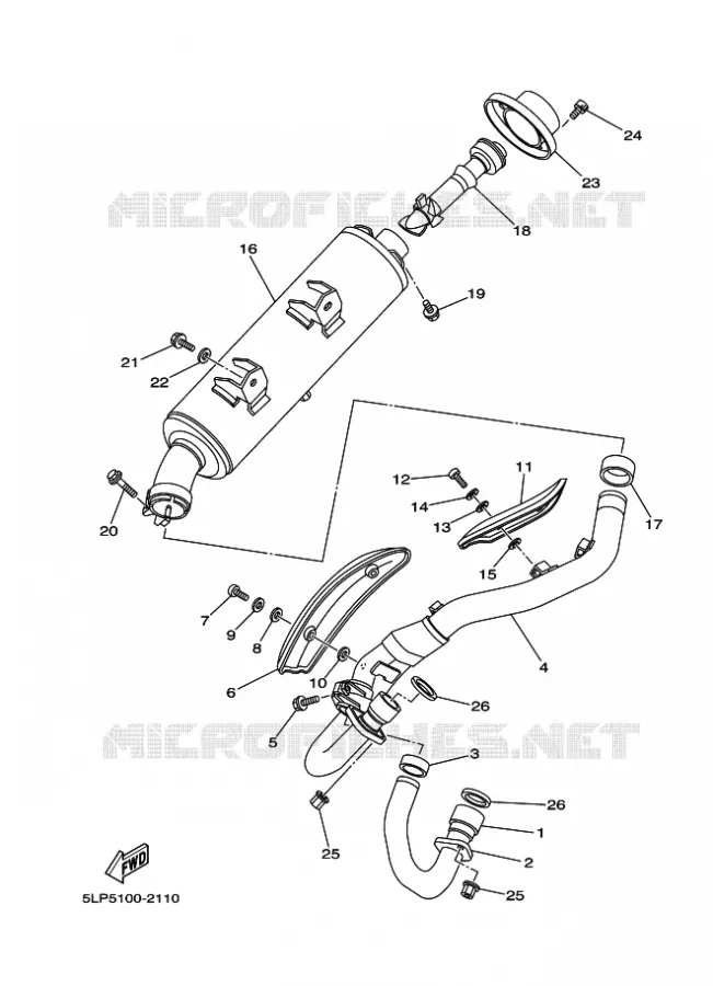 ECHAPPEMENT Yamaha QUAD 660 2003 RAPTOR  YFM660R YFM660RR