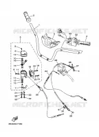 GUIDON ET CABLES pour Yamaha GRIZZLY 2007