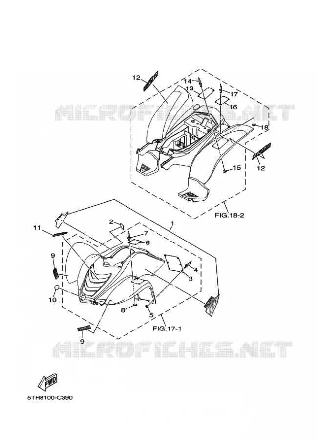 EMBLEME / ETIQUETTE 3 Yamaha QUAD 80 2004 RAPTOR  YFM80W YFM80WS