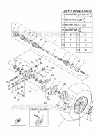 ROUE ARRIERE pour Yamaha RHINO 2009