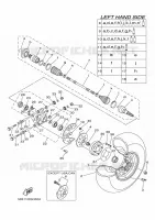 ROUE ARRIERE pour Yamaha RHINO 2009